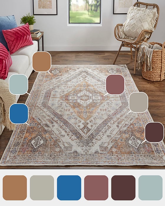 39ANF Percy Collection Bohemian Lifestyle Rug