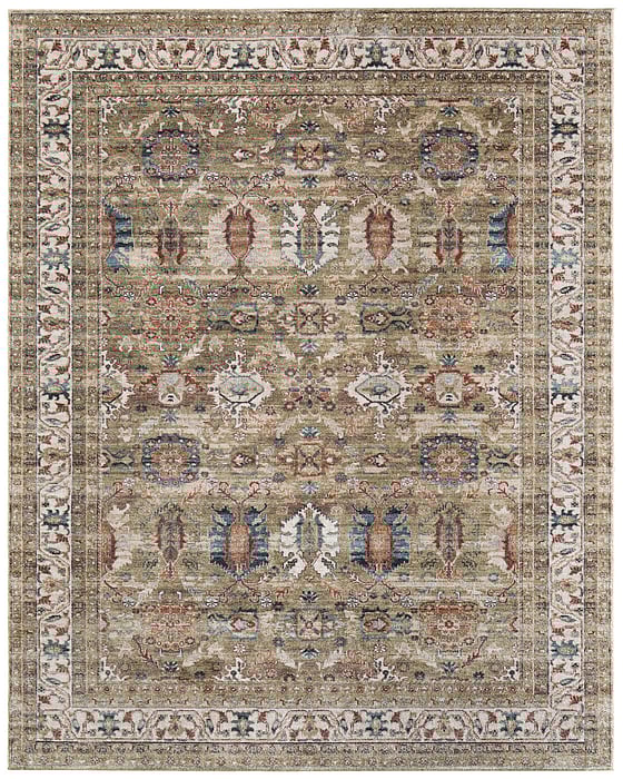 39SJF Green Pearson Collection Vintage Lifestyle Rug