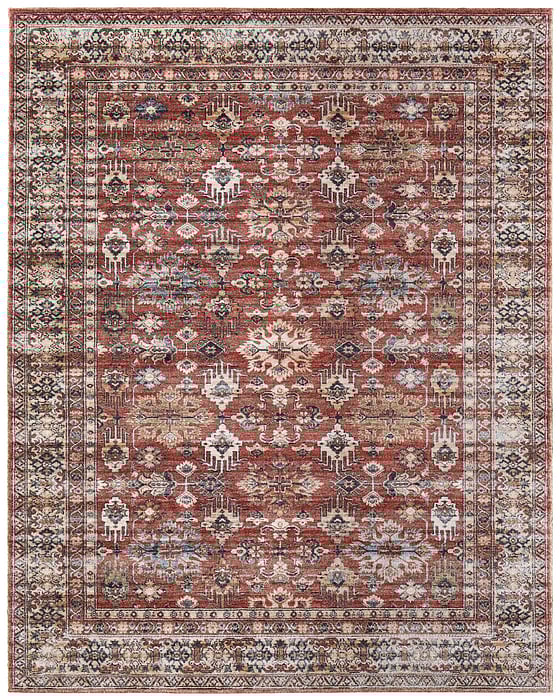 39SKF Rust Pearson Collection Vintage Lifestyle Rug