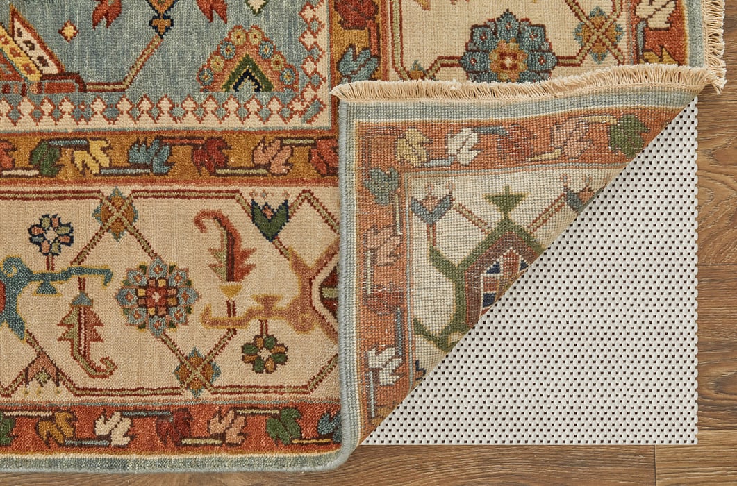 69BEF Blue/Ivory Ralston Collection Persian Fine Rug
