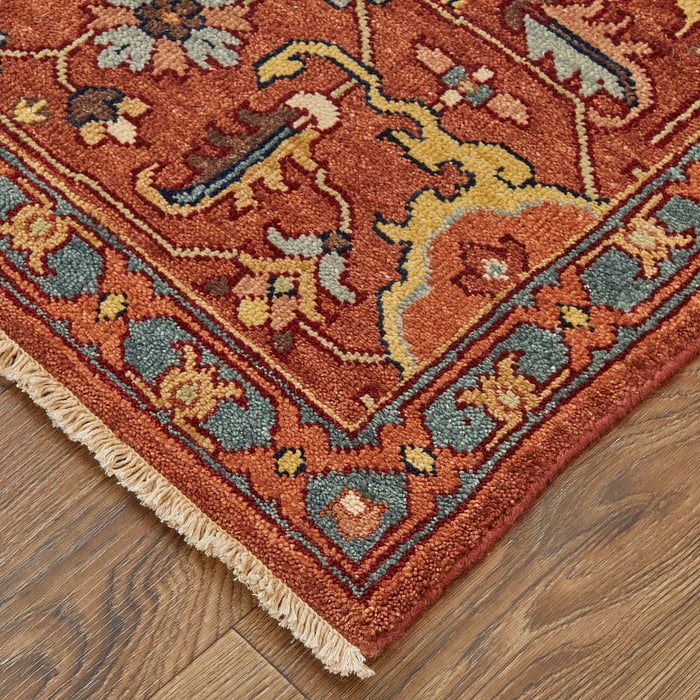 69BHF Rust/Rust Ralston Collection Persian Fine Rug