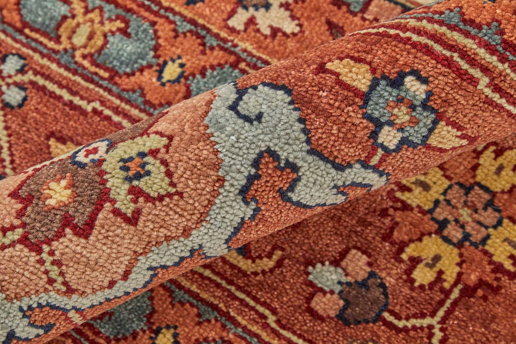 69BHF Rust/Rust Ralston Collection Persian Fine Rug