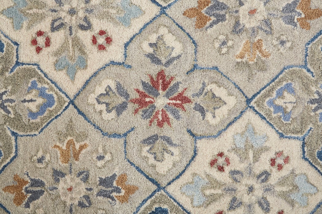 8638F Gray/Multi Rylan Collection Vintage Lifestyle Rug