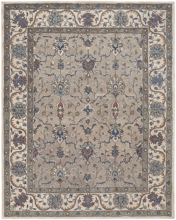 8640F Gray Rylan Collection Vintage Lifestyle Rug