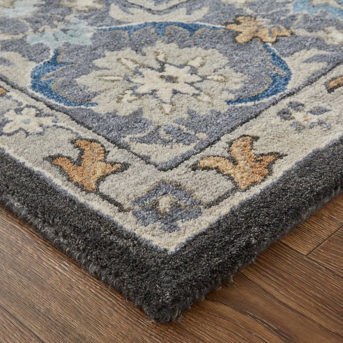 8643F Charcoal Rylan Collection Vintage Lifestyle Rug