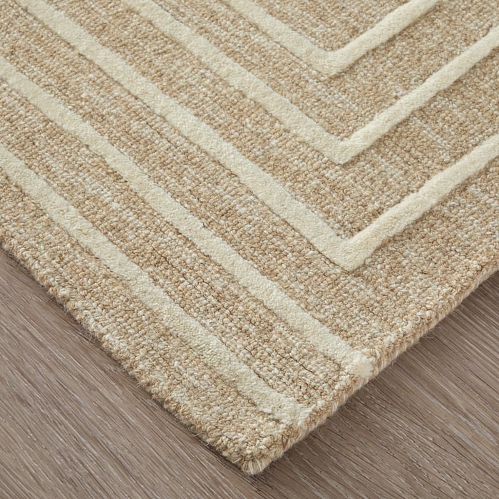 T8003 Beige/Ivory Fender Collection Geometric Thom Filicia Rug