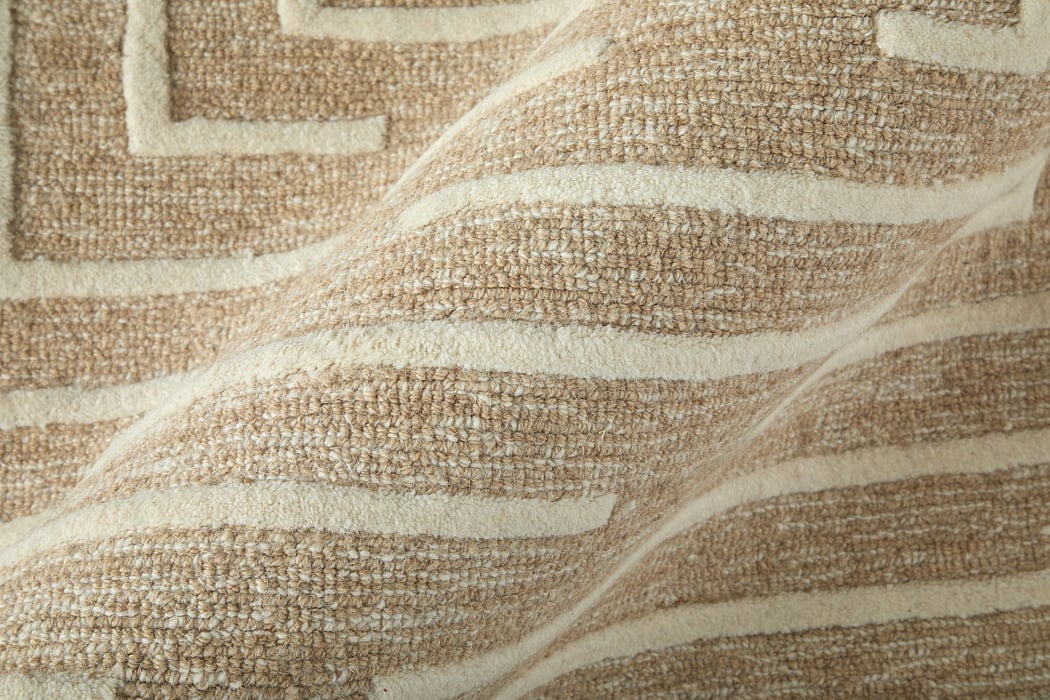 T8003 Beige/Ivory Fender Collection Geometric Thom Filicia Rug