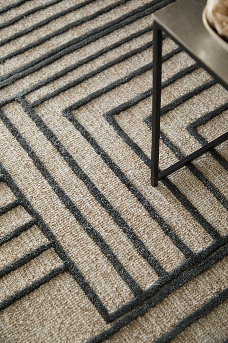 T8011 Beige/Brown Gansett Collection Geometric Thom Filicia Rug