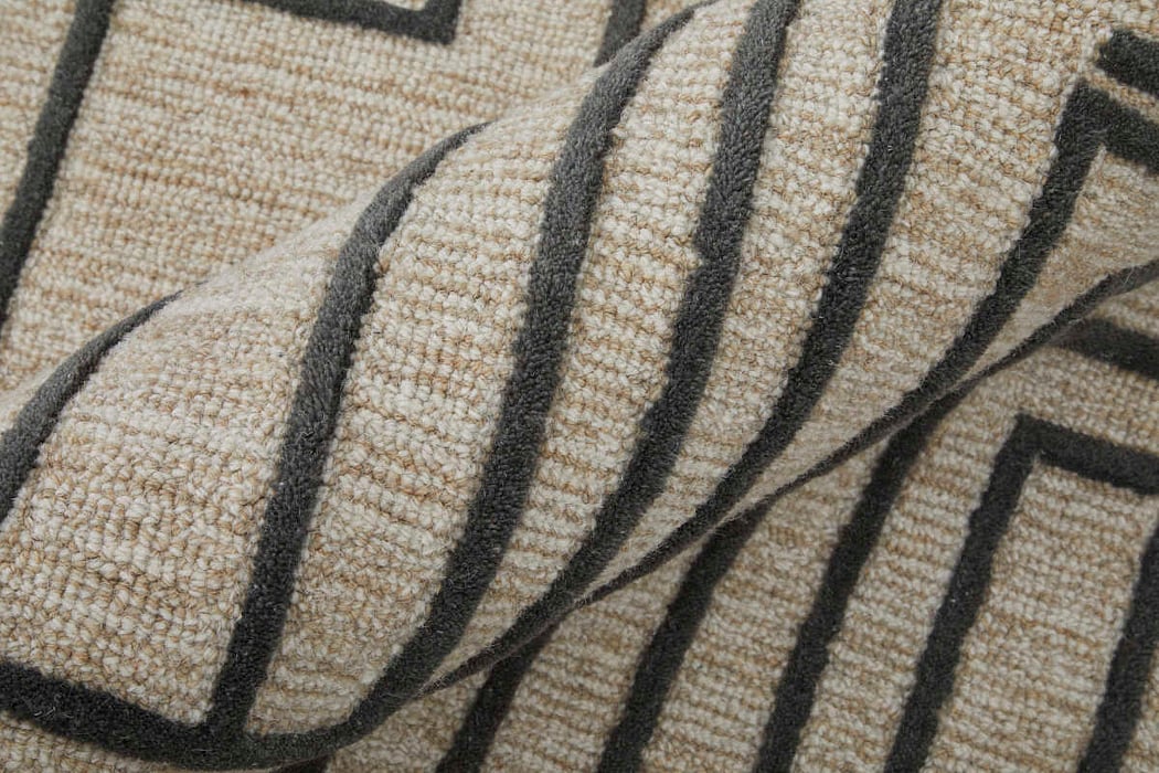 T8011 Beige/Brown Gansett Collection Geometric Thom Filicia Rug