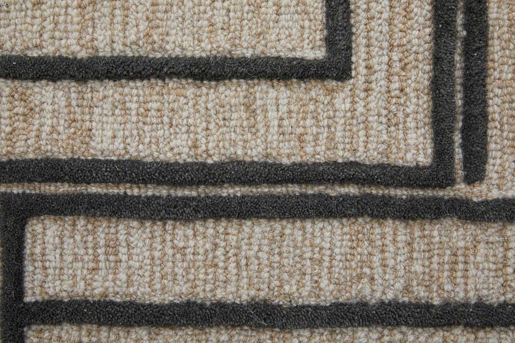 T8011 Beige/Brown Gansett Collection Geometric Thom Filicia Rug