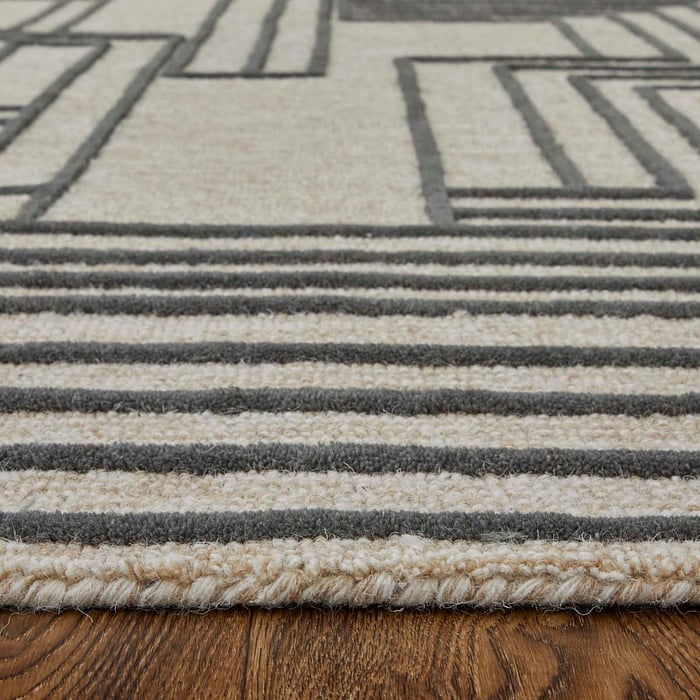 T8011 Beige/Brown Gansett Collection Geometric Thom Filicia Rug