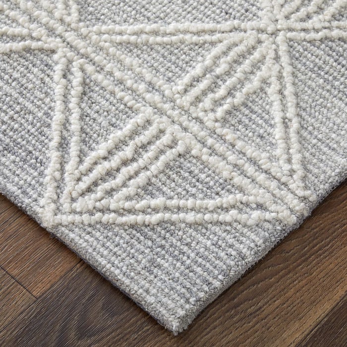 T8013 Silver Corwin Collection Geometric Thom Filicia Rug