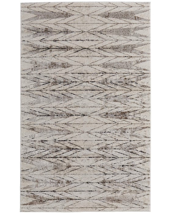 39NTF Beige/Brown Vancouver Collection Geometric Lifestyle Rug