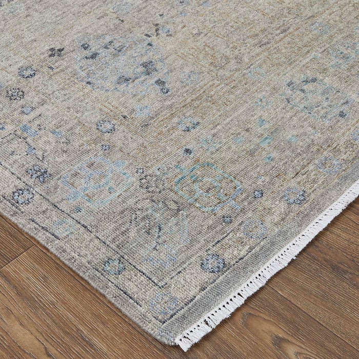 6955F Gray/Beige Wembley Collection Vintage Fine Rug