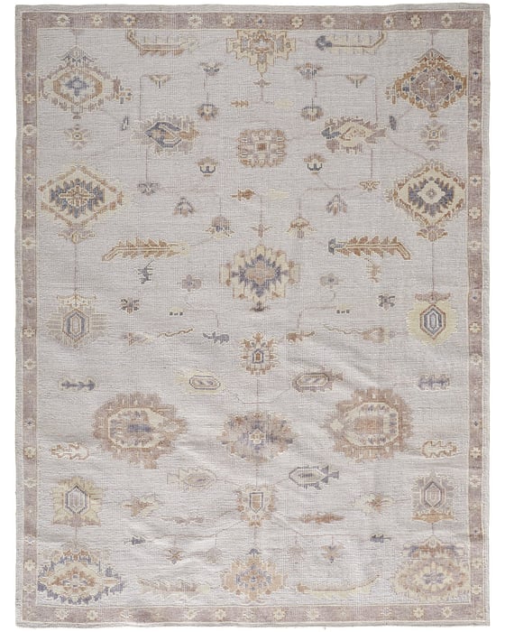 6846F Silver Wendover Collection Vintage Lifestyle Rug