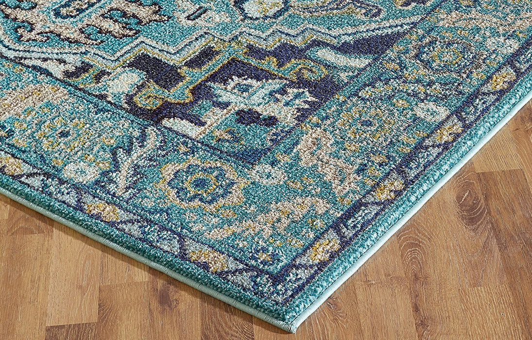 Turquoise/Bone Grey/Navy Blue