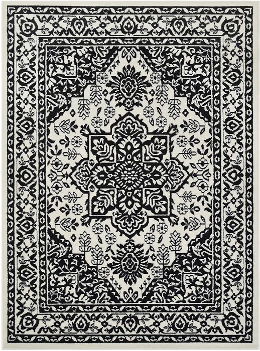 Traditional Rug for Living Room Antiqued Oriental Black and White Area Rug Boho D????cor Rugs for Bedroom