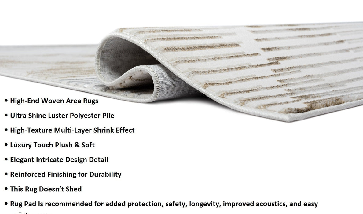 HR Premium Super Soft Polyester Abstract Area Rug #11451