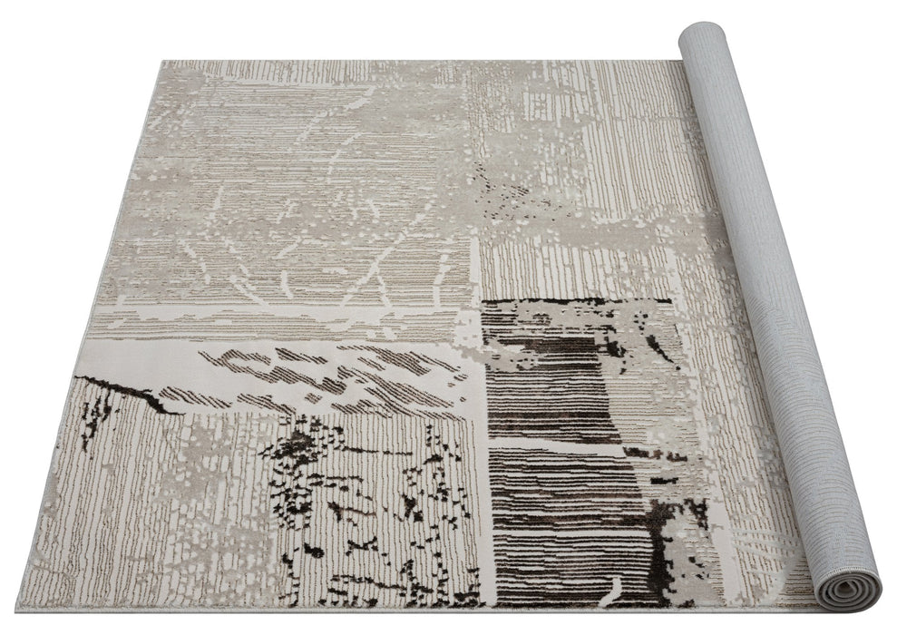 HR Premium Super Soft Polyester Abstract Area Rug #453