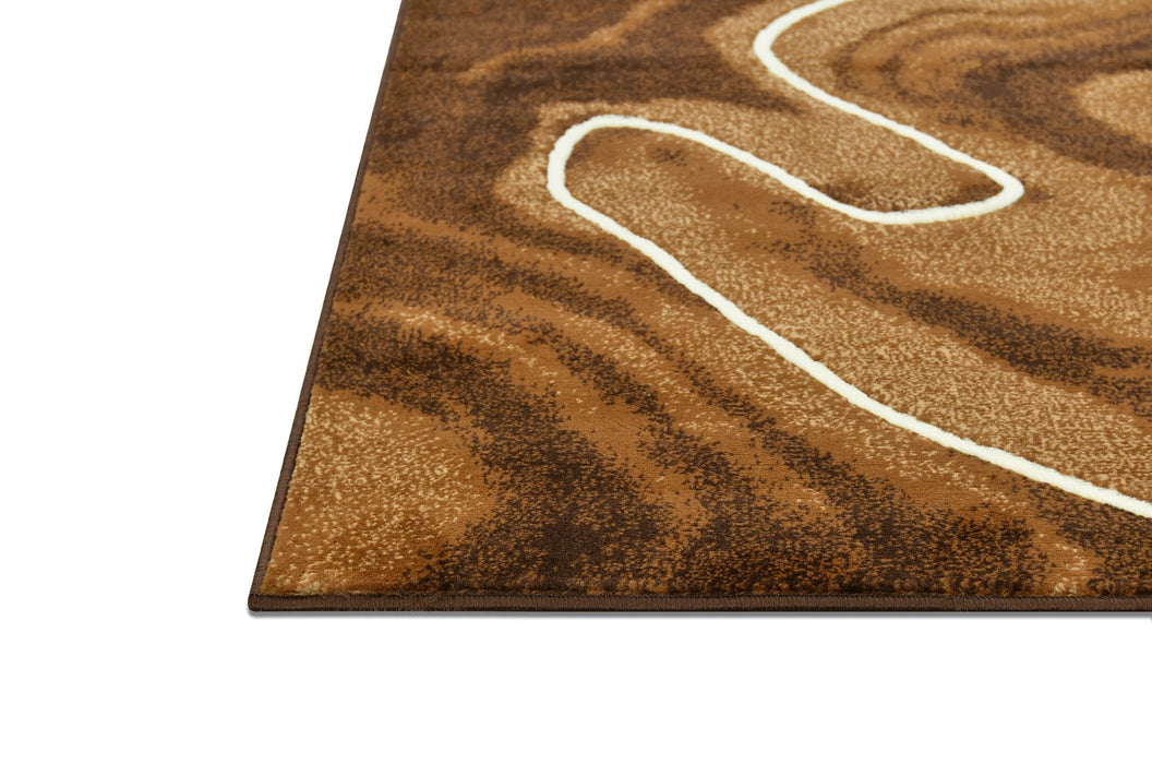 Contemporary Abstract Area Rugs Marble Pattern #296