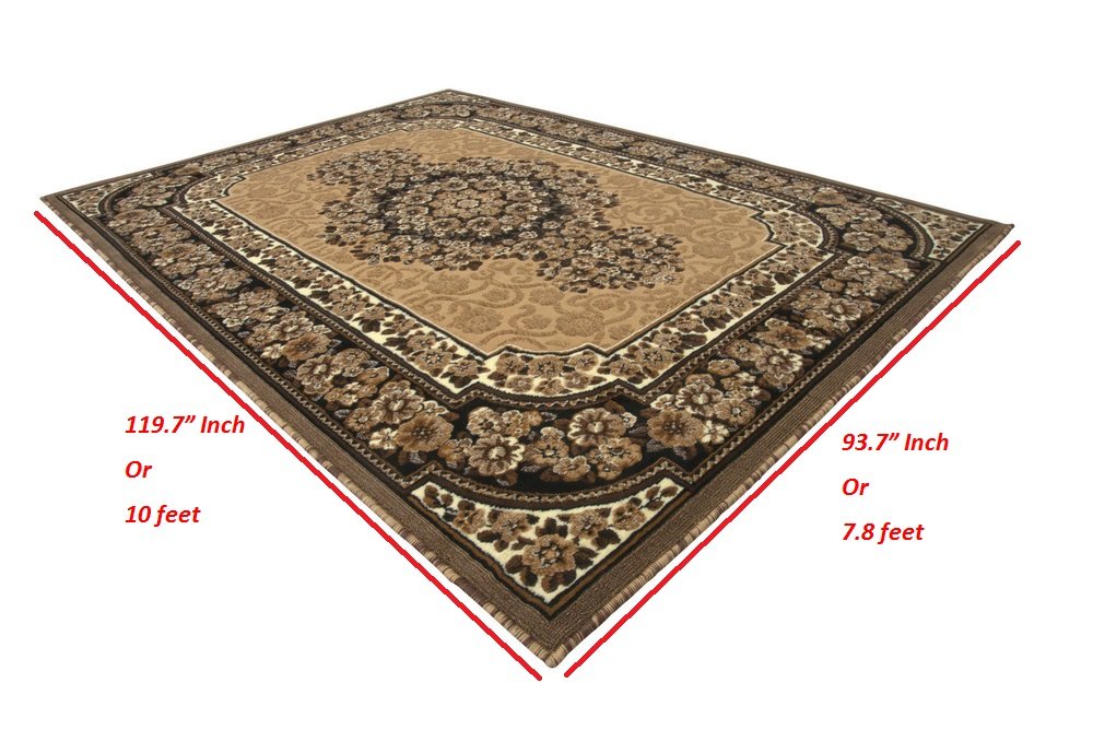 Persian Oriental Traditional Kashan Pattern Style Living room area rugs 8x10