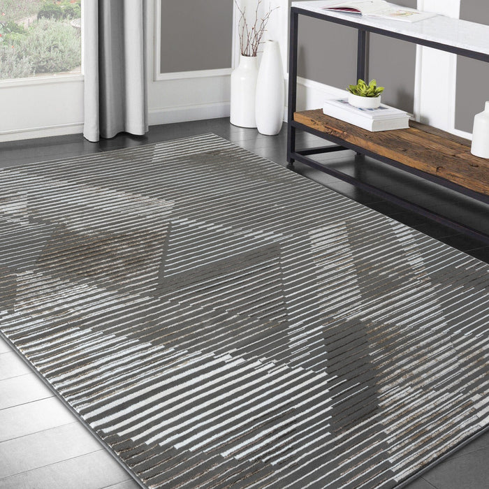 HR Premium Super Soft Polyester Abstract Area Rug #11451