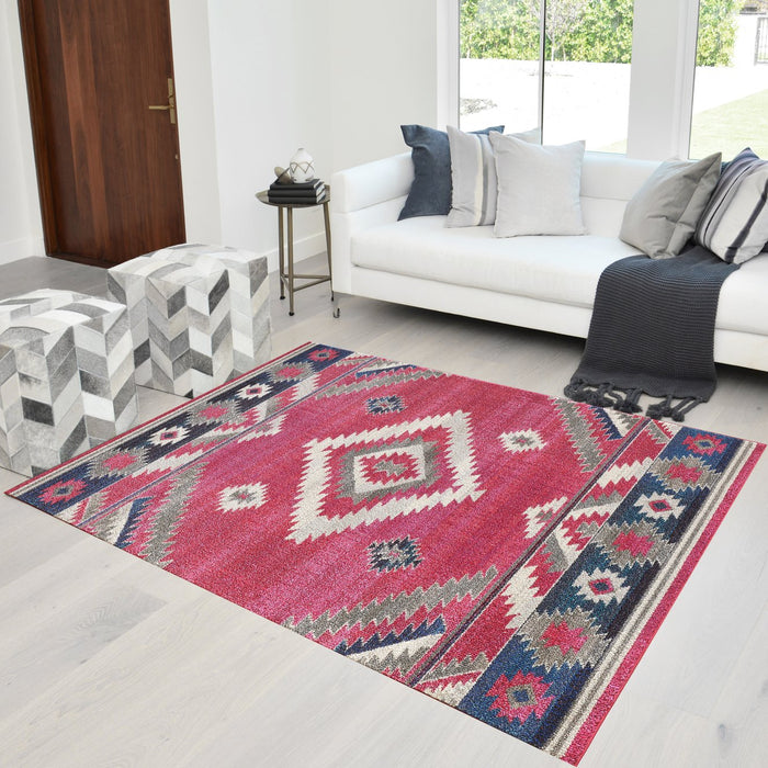 Southwestern Faded Area Rug #33