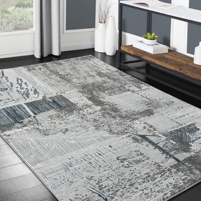 HR Premium Super Soft Polyester Abstract Area Rug #453