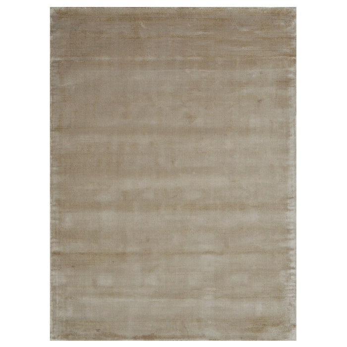 Champagne Color Rugs Tencel Ultra-Soft Hand Knotted in India 9' X 12' Rugs for Dining Room