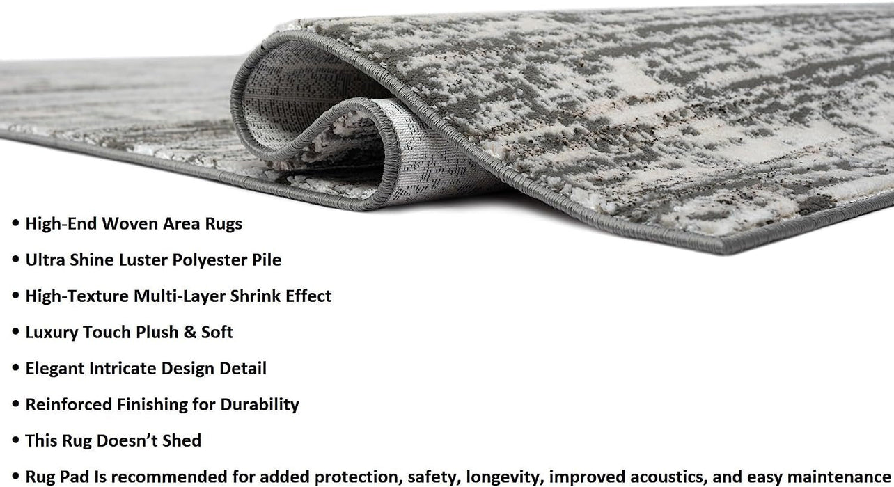 HR Premium Super Soft Polyester Abstract Rug #455