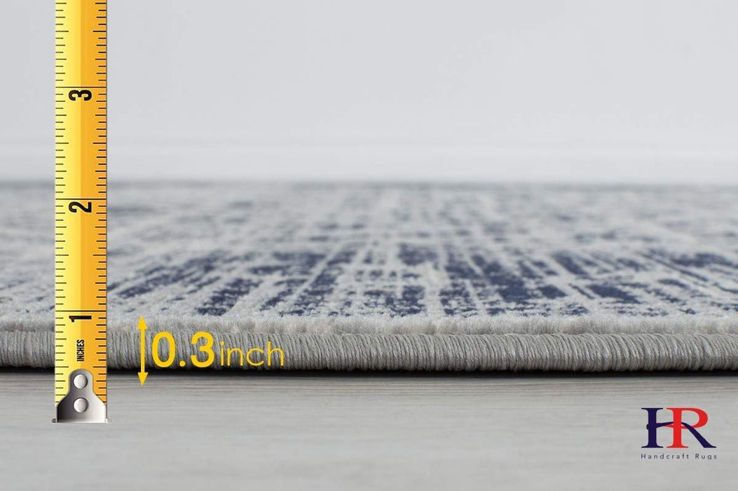 Allover Pattern Distressed Rug #95