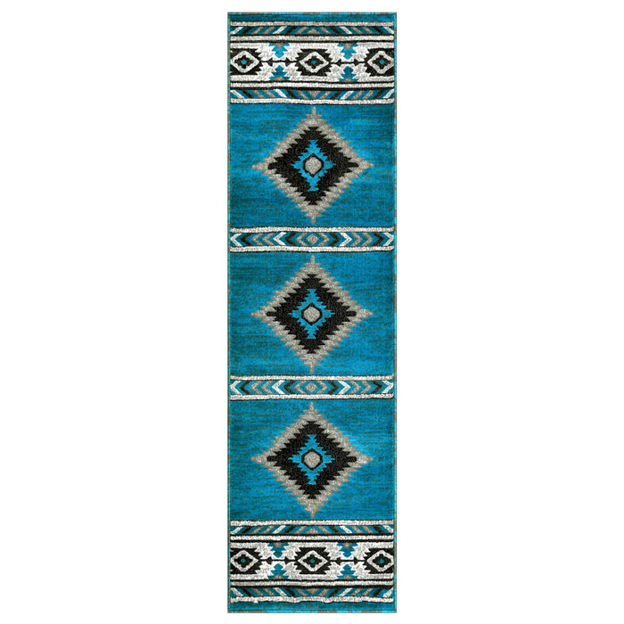 HR Southwestern Rugs Tribal Medallion #1241