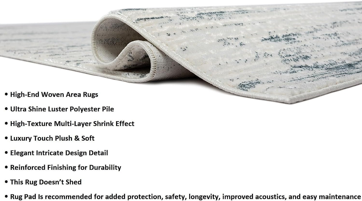 HR Premium Super Soft Polyester Abstract Rug #455