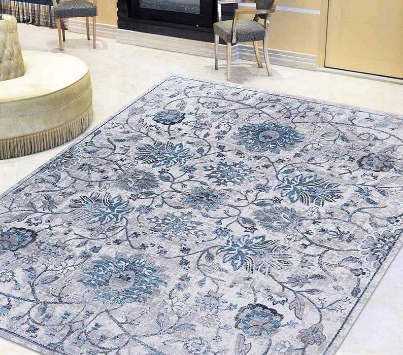 HR- Vintage Bohemian Floral Oriental Distressed