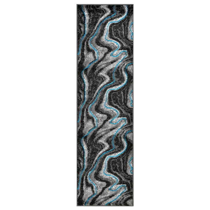 Contemporary Abstract Area Rugs Marble Pattern #296