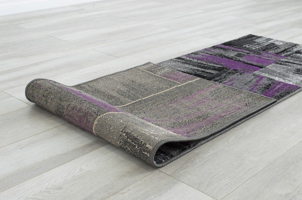 Modern Design Mixed Brush Pattern Colors Area Rug