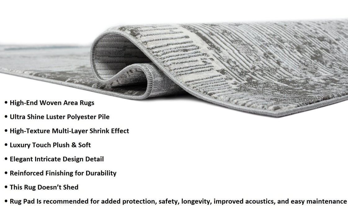 HR Premium Super Soft Polyester Abstract Area Rug #453