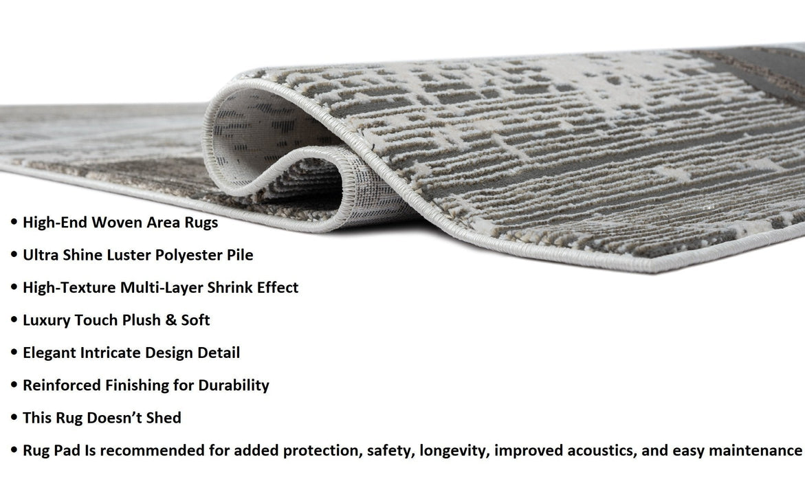 HR Premium Super Soft Polyester Abstract Area Rug #453
