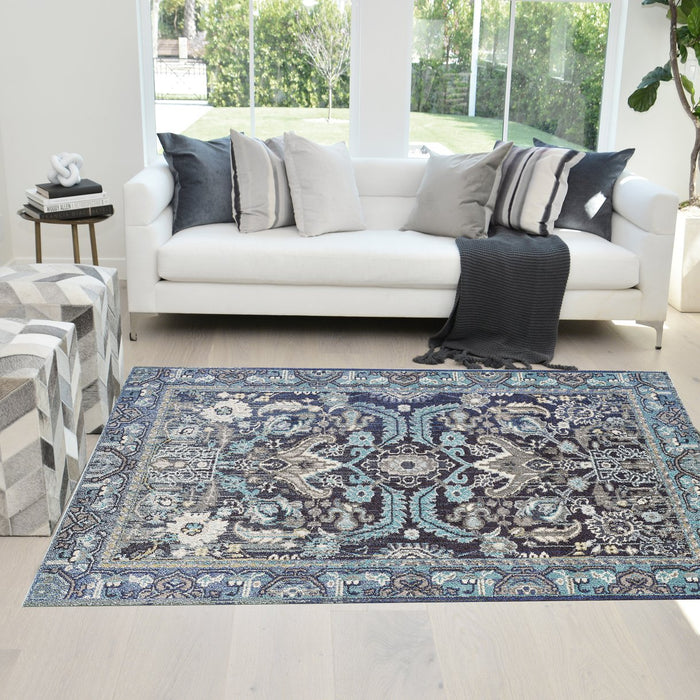 Faded Distressed Kashan Vintage #27